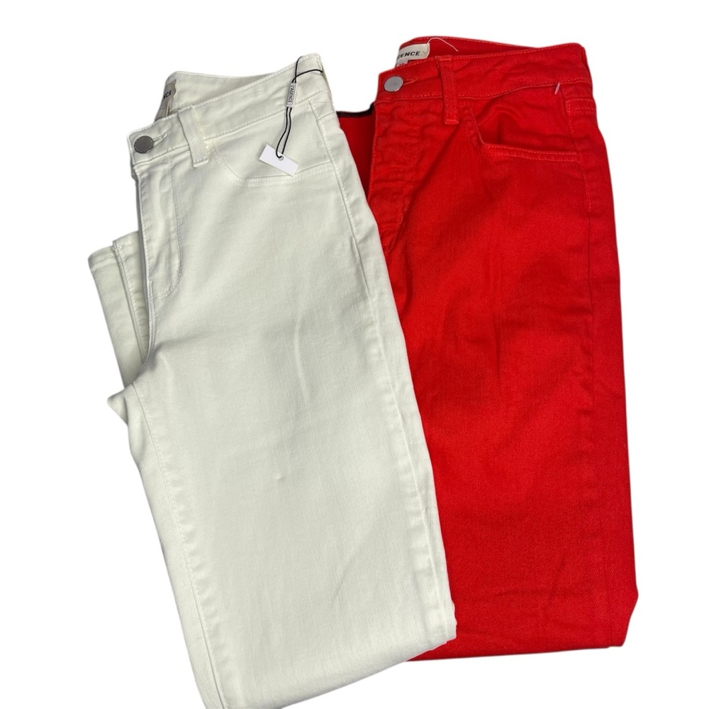 L'AGENCE Bundle of 2 Jeans size 25 Cream/Red